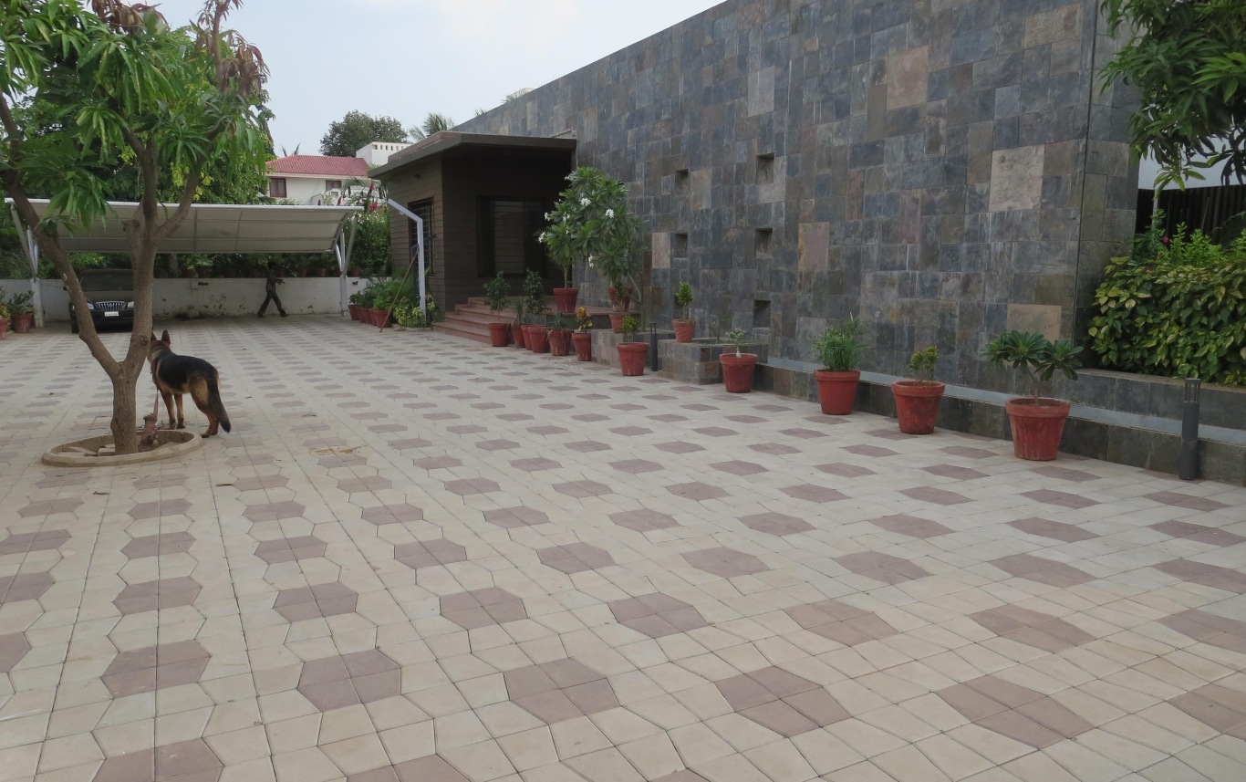 Trapeze Reflective Pavers at a Bungalow in Bharuch