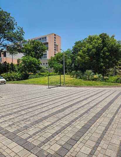 high quality pavers at nirma university