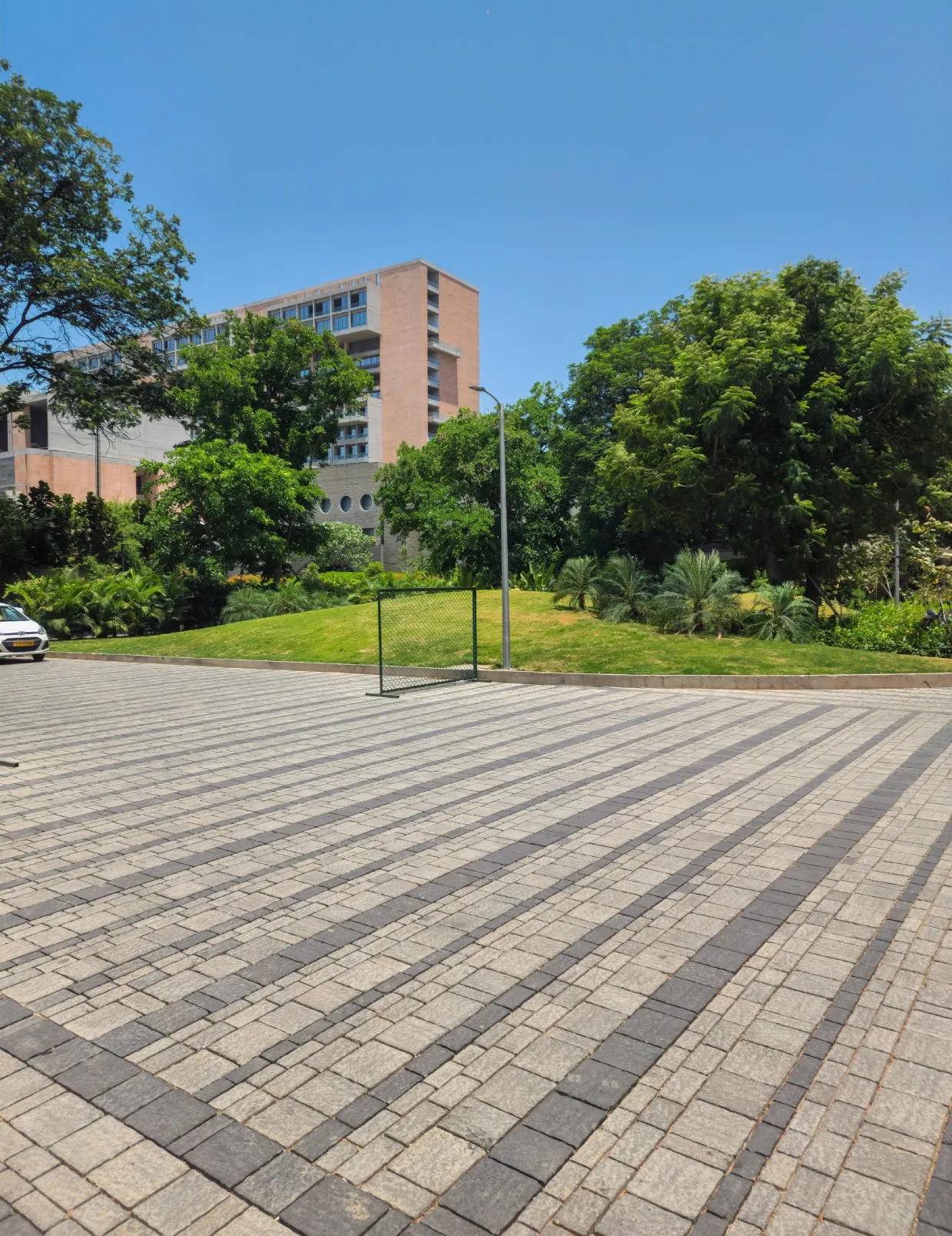 high quality pavers at nirma university